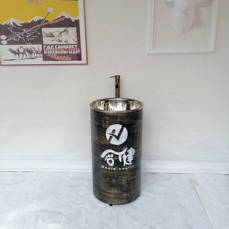 铁艺工业风洗手盆创意复古个性餐厅卫生间洗漱台阳台洗手池酒吧,家装主材,立柱盆,淘宝优惠券,粉丝福利购,淘宝优惠卷