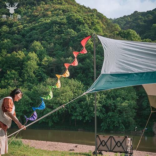 户外露营帐篷天幕风绳防绊倒装饰