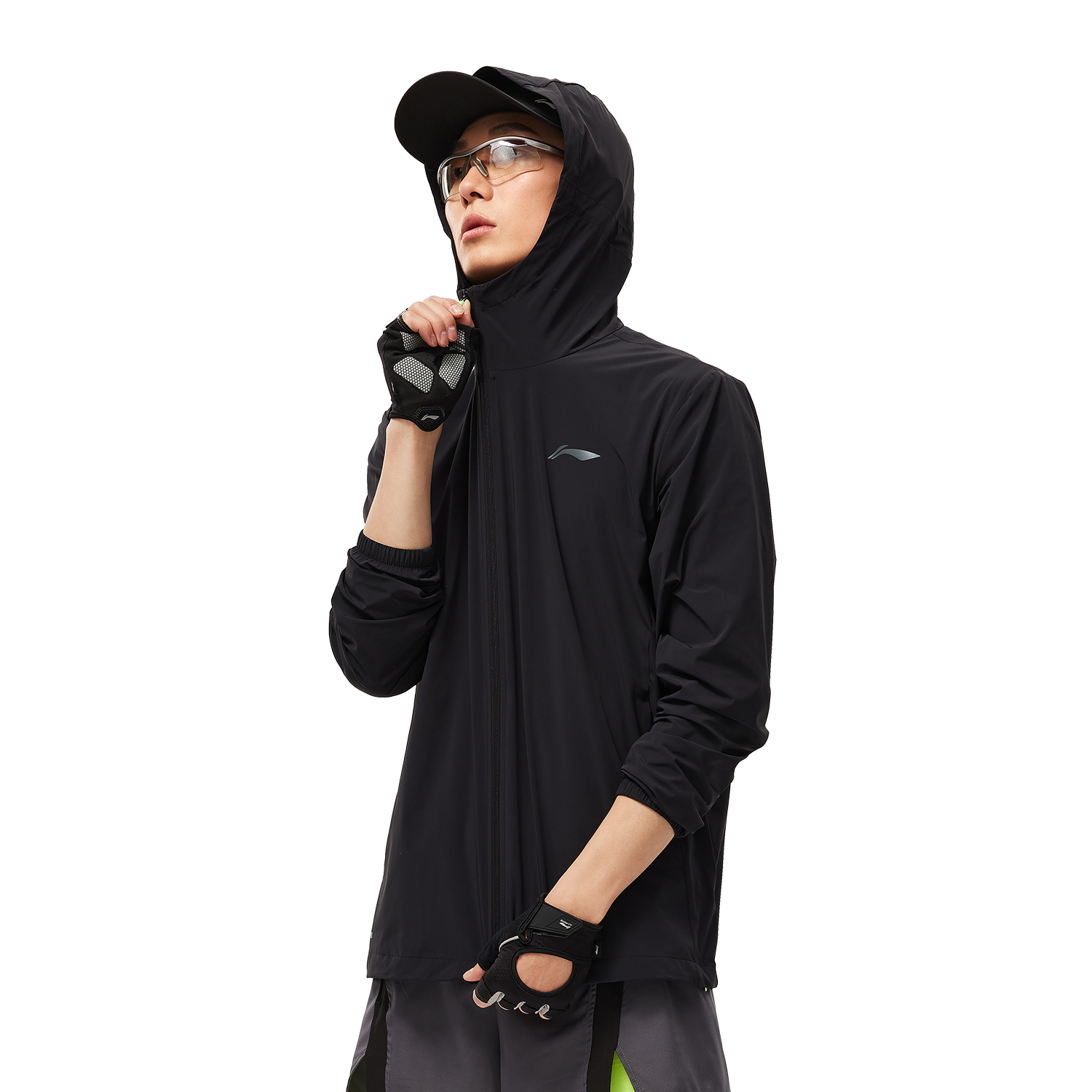 李宁跑步系列男子运动风衣2025新款防风凉感防紫外线连帽时尚外套,运动服/休闲服装,跑步外套,淘宝优惠券,粉丝福利购,淘宝优惠卷