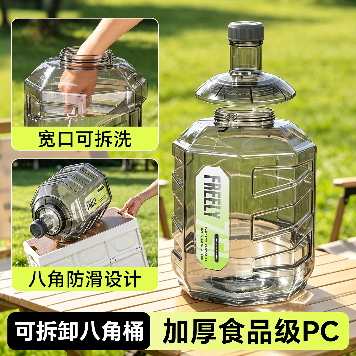 塔夫曼新款灰色八角桶可拆洗图片