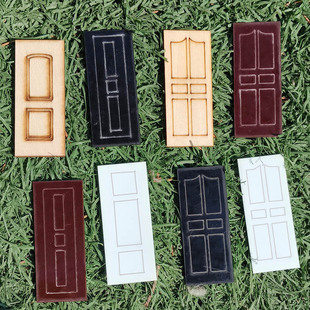 DIY手工制作材料沙盘剖面户型门建筑仿真家具小屋迷你微缩模型门