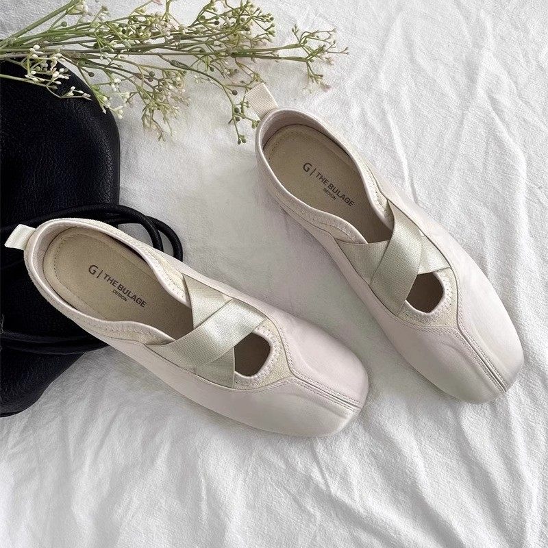 芭蕾舞单鞋女圆头一脚蹬玛丽珍鞋