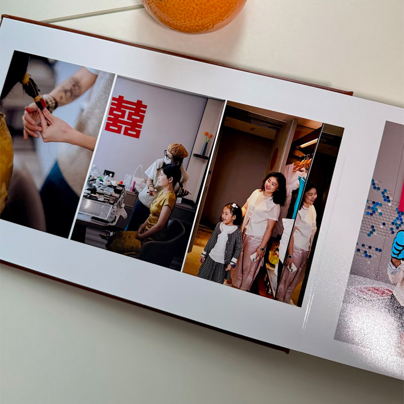 皮质相册定制打印成册不褪色