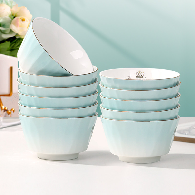 家用陶瓷碗若岚渐变欧式