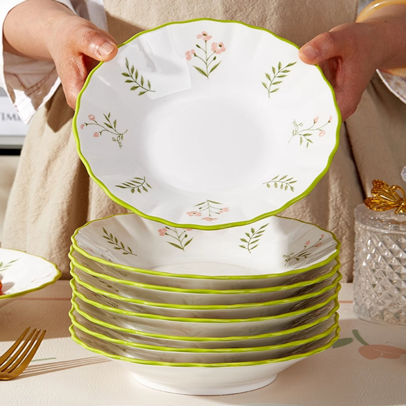 若岚小清新加厚陶瓷植物花卉