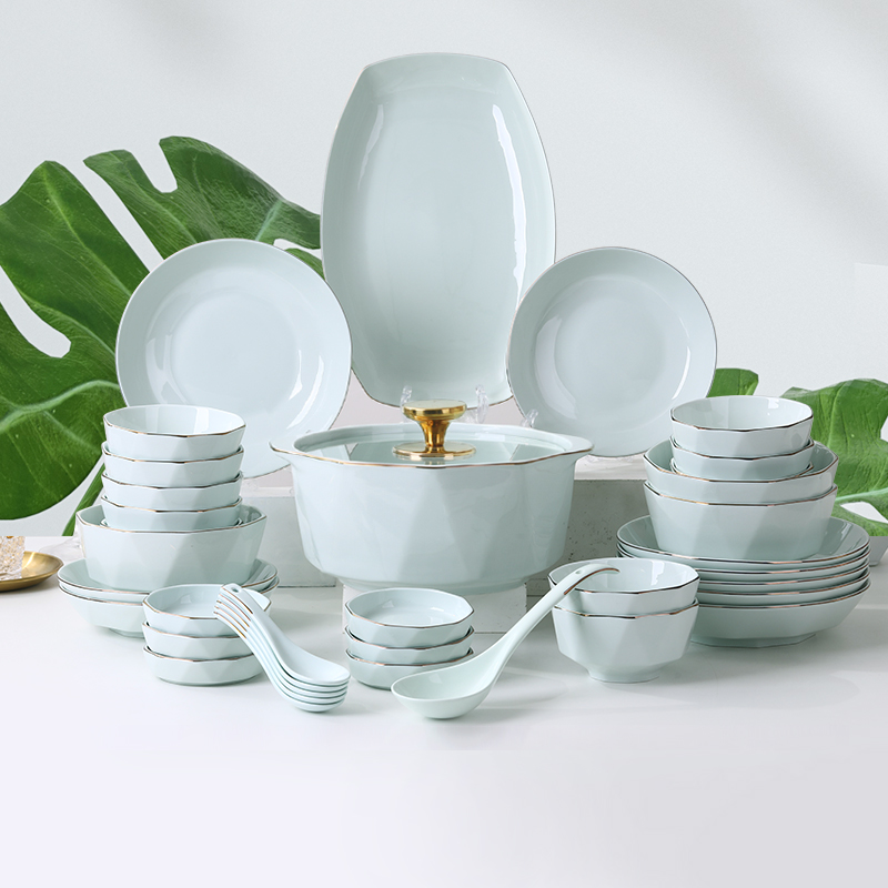 抗菌餐具欧式金边轻奢加厚防烫