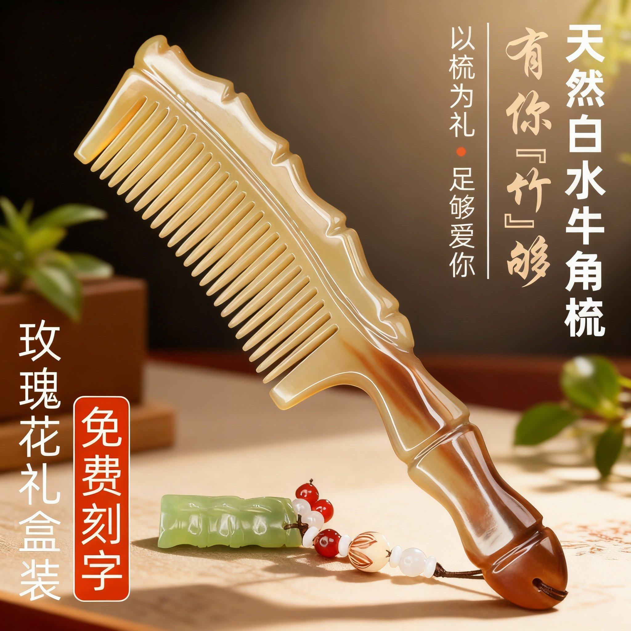 教师节礼物送老师女朋友送老婆免费刻字天然牛角实用婚庆伴手礼品