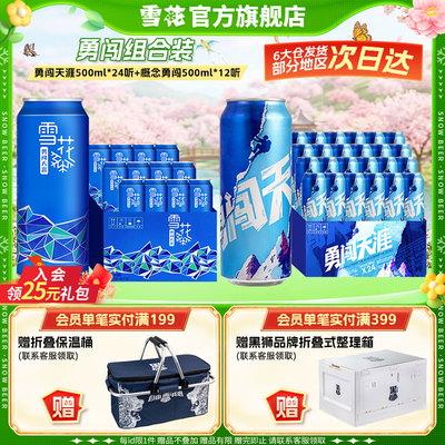 【勇闯组合装 共36听】 勇闯天涯500ml*24听+概念勇闯500ml*12听