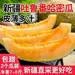 新疆哈密瓜应季新鲜现摘水果当季网纹蜜瓜西州甜瓜一整箱包邮
