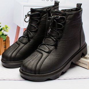 颐福元老北京布鞋秋冬新款女棉鞋防水妈妈鞋加厚加绒保暖防滑棉靴