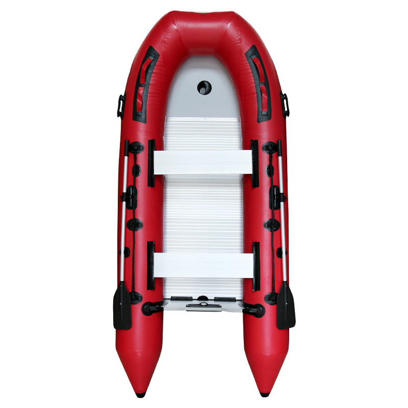 红金刚铝合金底冲锋舟 加厚路亚橡皮艇 耐磨钓鱼艇充气船 船外机