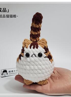 成品手工DIY编织ins风可爱猫猫创意毕业礼物情人节礼物玩偶摆件