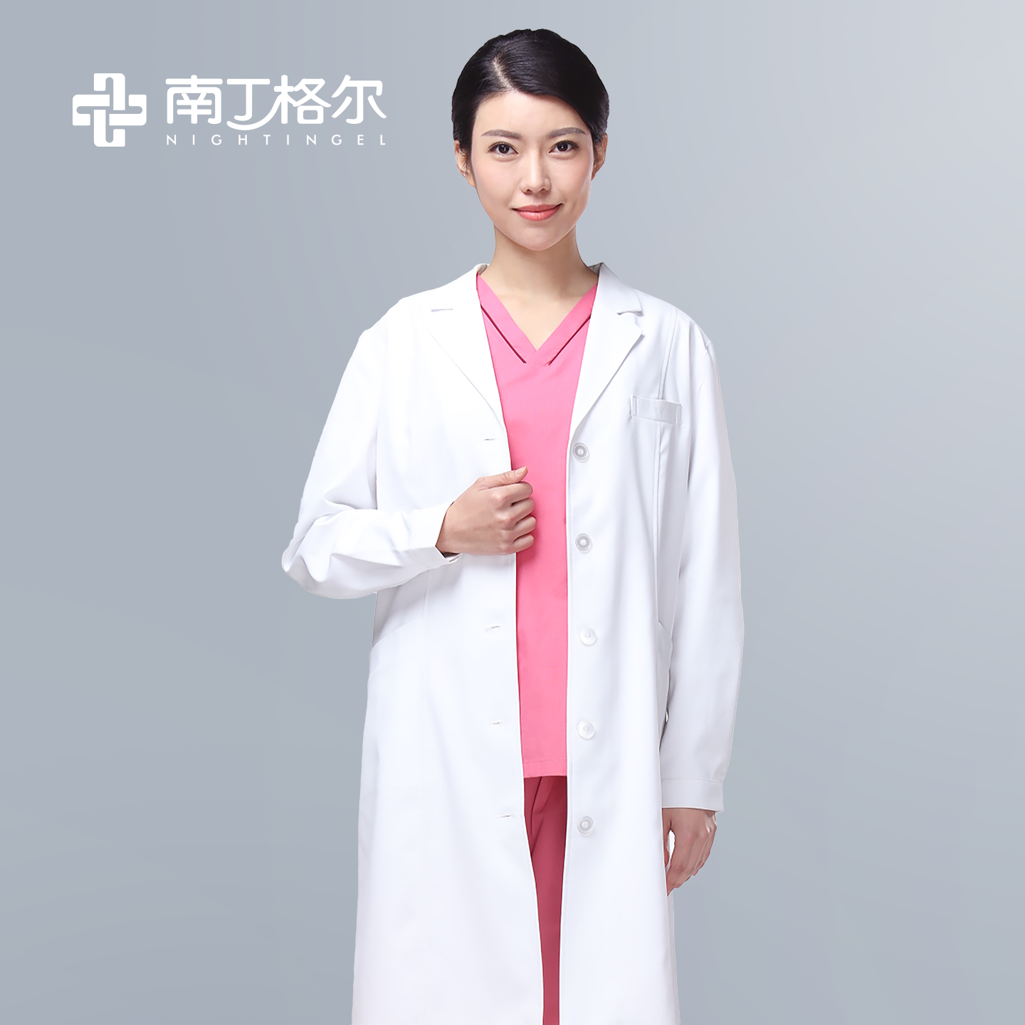 南丁格尔护士韩版长袖医生服