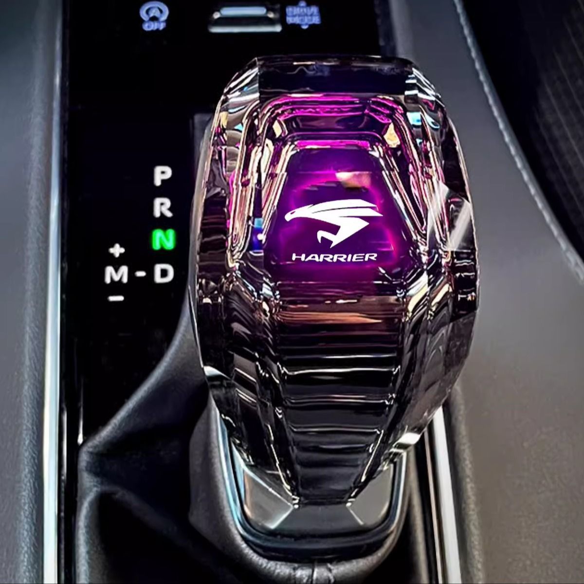 Harrier适配丰田凌放/VENZA威飒专车款改装水晶档把头自动挡发光