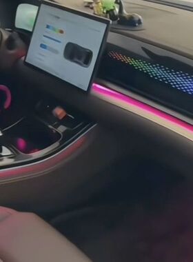 比亚迪20-21款汉DM/EV氛围灯 原车1:1模具 副驾龙鳞饰板幻彩31灯