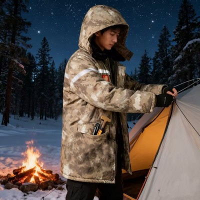 工地棉服军棉大衣短款老款棉衣