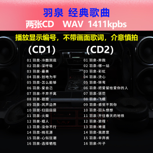 2张CD 出道成名曲 经典 碟片CD光盘 WAV无损音质1625 32首 羽泉