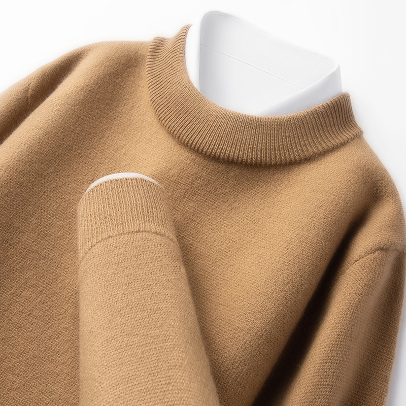韩版纯色圆领慵懒风毛衣男士秋冬季加厚宽松百搭打底针织衫毛线衣,男装,针织衫/毛衣,淘宝优惠券,粉丝福利购,淘宝优惠卷