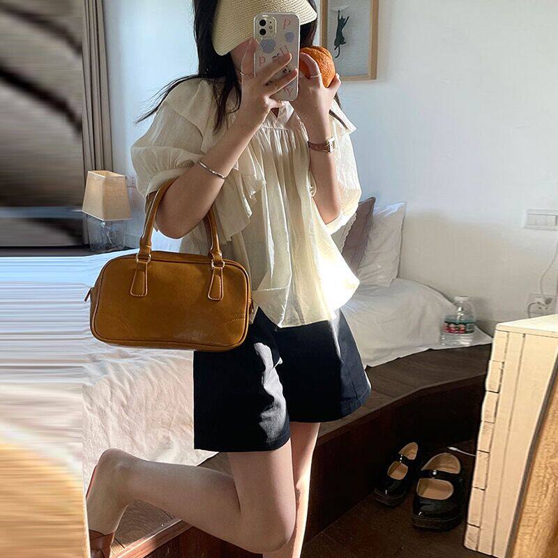 임부복 가을 패션 한국식 임신부 긴팔 상의 루즈한 캐주얼 베이비돌 봄 가을 심플 임부복