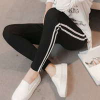 2019 bà bầu váy legging mùa thu nữ mỏng mùa hè mặc mẹ thủy triều thể thao hoang dã giản dị bó sát nâng bụng - Phụ nữ mang thai quần / quần bụng đồ bầu giá rẻ