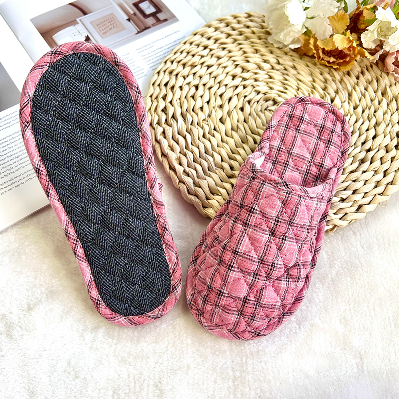 布底拖鞋家用纯棉包头静音春秋