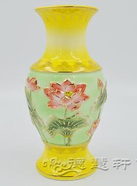 寺院居家花瓶陶瓷佛具用品现代