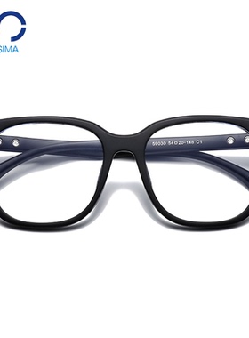 灰色透明眼镜框男女大框显脸小近视眼镜可配镜片TR90眼镜架韩版潮