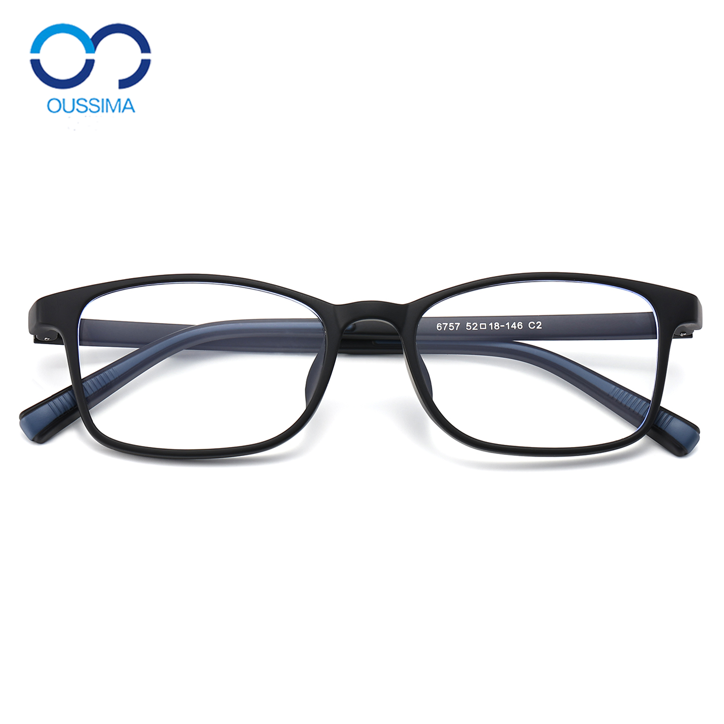 超轻透明框超轻近视防蓝光男女架