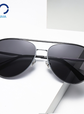 偏光蛤蟆简约男女双梁太阳镜