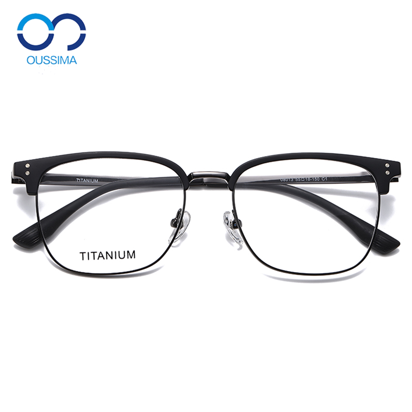 超轻纯钛半框刘昊然同款眼镜男近视可配度数痞帅防蓝光大框眼镜架