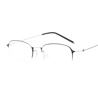 韩版近视金丝眼镜框男细女