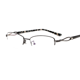 眼镜框近视眼镜女钛半框超轻眼镜架框架眼镜半框近视镜眼镜框1246