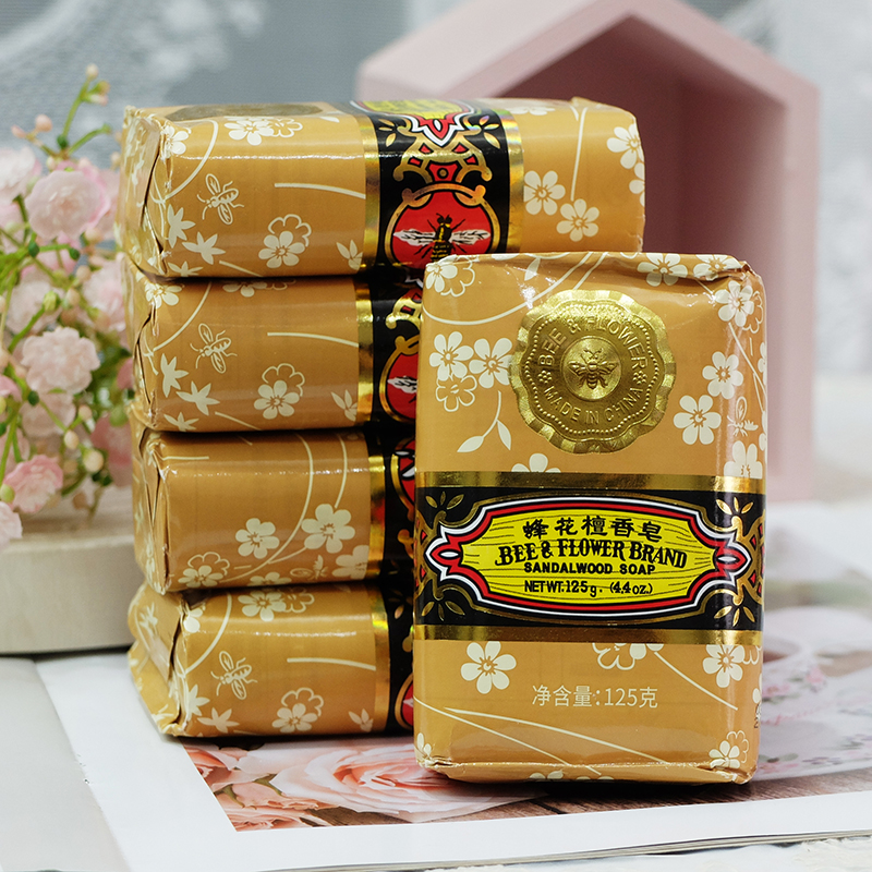 蜂花檀香皂玫瑰茉莉125g*5
