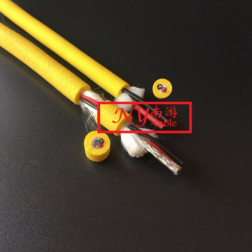 中性漂浮电缆ROV机器人抗拉耐磨耐水压零浮力脐带电缆