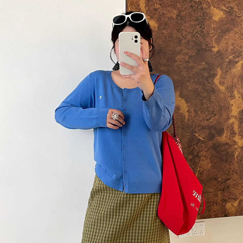 乃粒25082大码女装温柔风针织开衫2026秋款胖mm宽松百搭显瘦外套