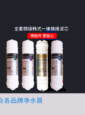 10寸纯水一体PP棉颗粒碳 一体ro膜韩式快接 一体后置活性碳净水机