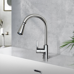 科勒厨房盆抽拉式 21366T 21367 洗菜洗碗盆水槽冷热水龙头K