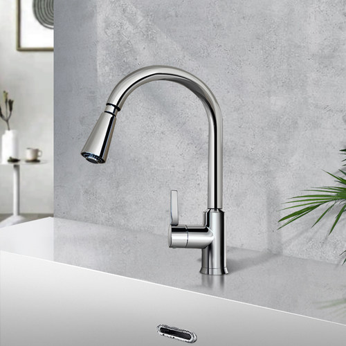 科勒抽拉式洗碗盆冷热水龙头