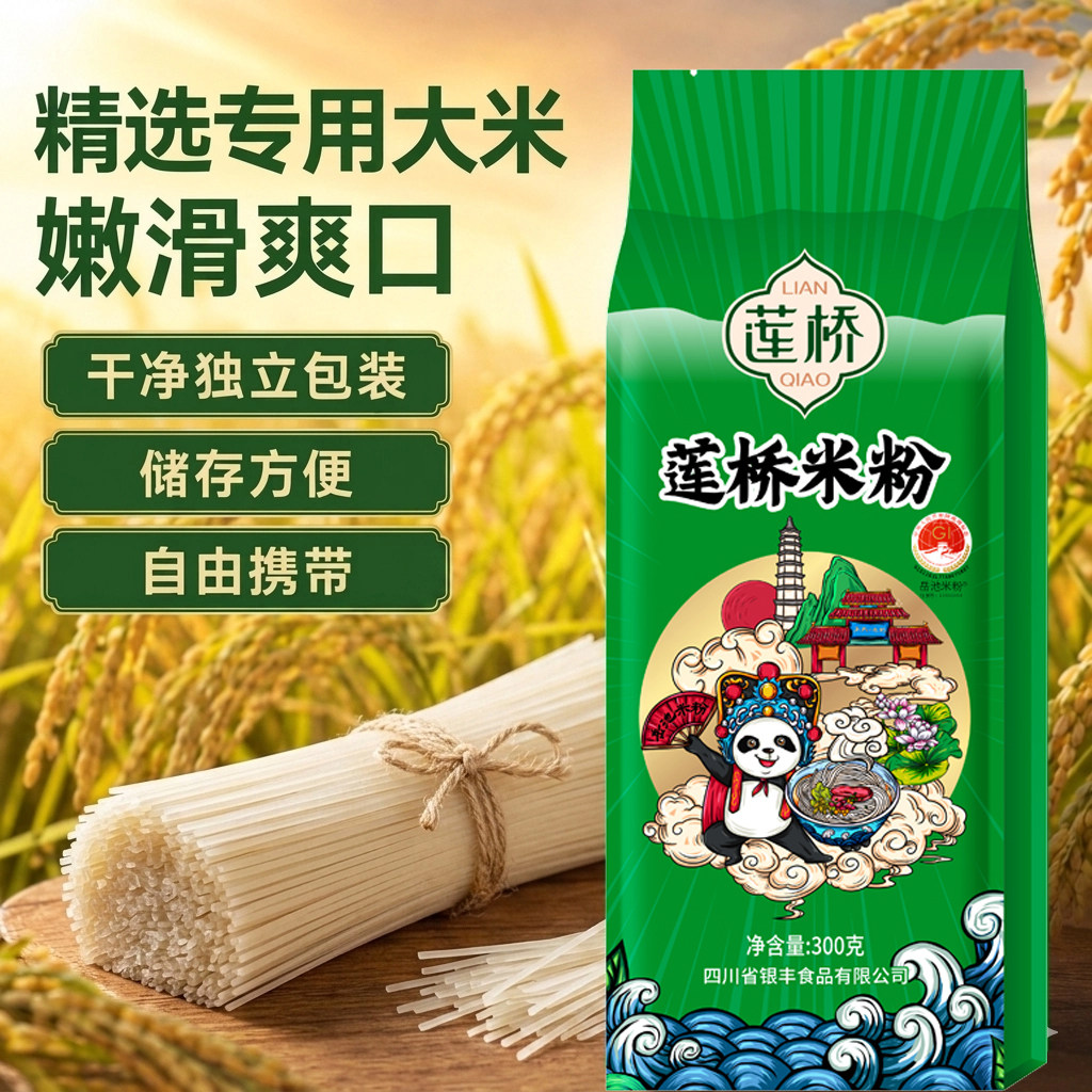 新品家庭袋装莲桥岳池米粉