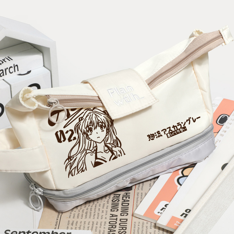 EVA 新世纪福音战士周边 明日香 绫波丽 二次元 动漫 笔袋 文具袋