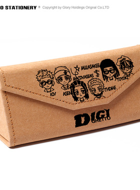 DigiGhetto说唱厂牌周边地基街头asen同款应援礼物收纳笔盒眼镜盒