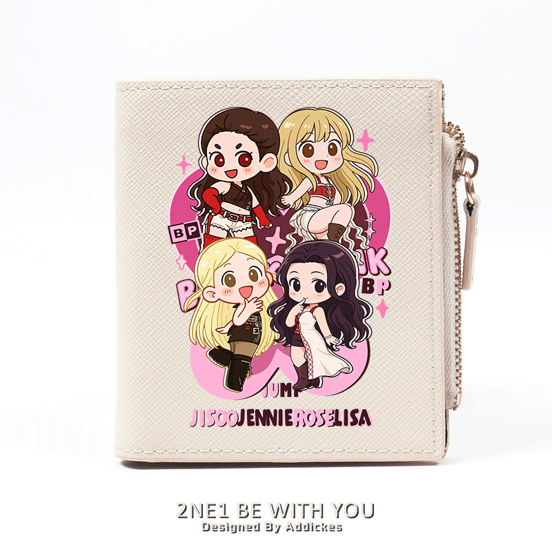 BLACKPINK粉墨同款周边短款钱包