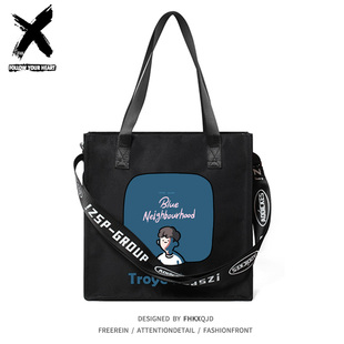 特洛伊特洛耶希文周边Troye Sivan戳爷学生单肩包手提袋补课包