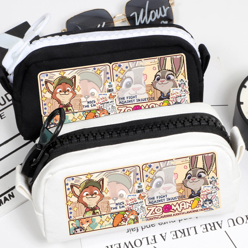 疯狂动物城 文具袋 兔子朱迪 尼克狐  二次元 动漫 笔袋 文具盒,模玩/动漫/周边/娃圈三坑/桌游,动漫挂件/文具,淘宝优惠券,粉丝福利购,淘宝优惠卷