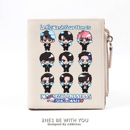 SNOWMAN雪人专辑周边短款零钱包