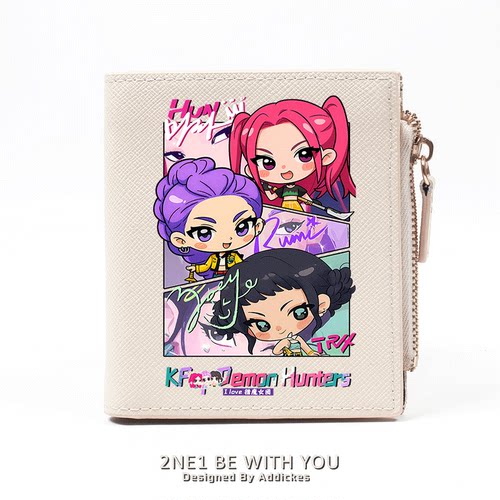 kpop猎魔女团动漫周边短款钱包