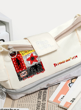 Stranger Things 怪奇物语美剧周边 食人花菊花怪 收纳笔袋文具袋