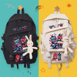 地狱客栈动漫周边沃克斯阿拉斯托voxal电鹿同人学生双肩书包背包