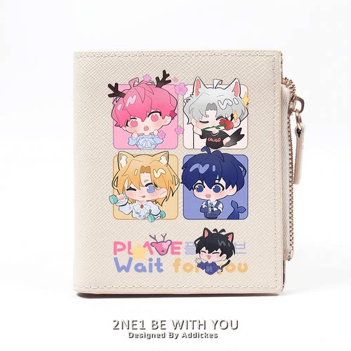 PLAVE周边虚拟男团动漫钱包短款