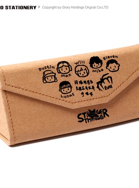 怪奇物语 周边 美剧 Stranger Things 礼物 学生眼镜盒 收纳笔盒